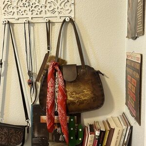 Vintage western large purse